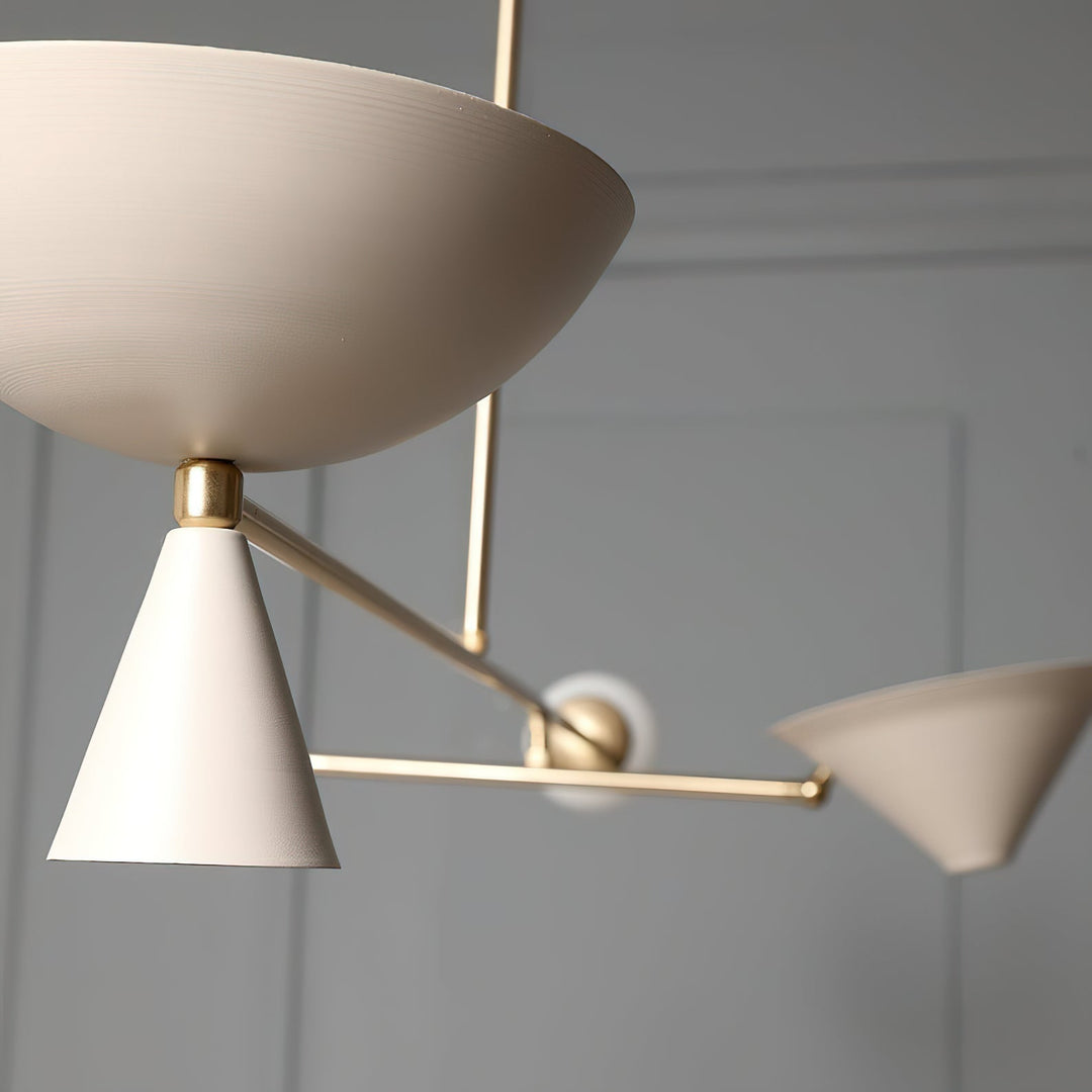 Comareth Moderne Minimaliste Verre Métal Lustre - Neutralighting