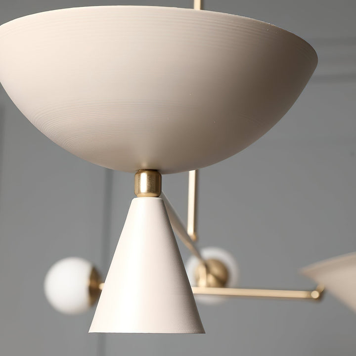 Comareth Moderne Minimaliste Verre Métal Lustre - Neutralighting