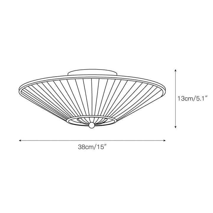 Casoreth Moderne Minimaliste Plissé Métal Tissu Suspension - Neutralighting