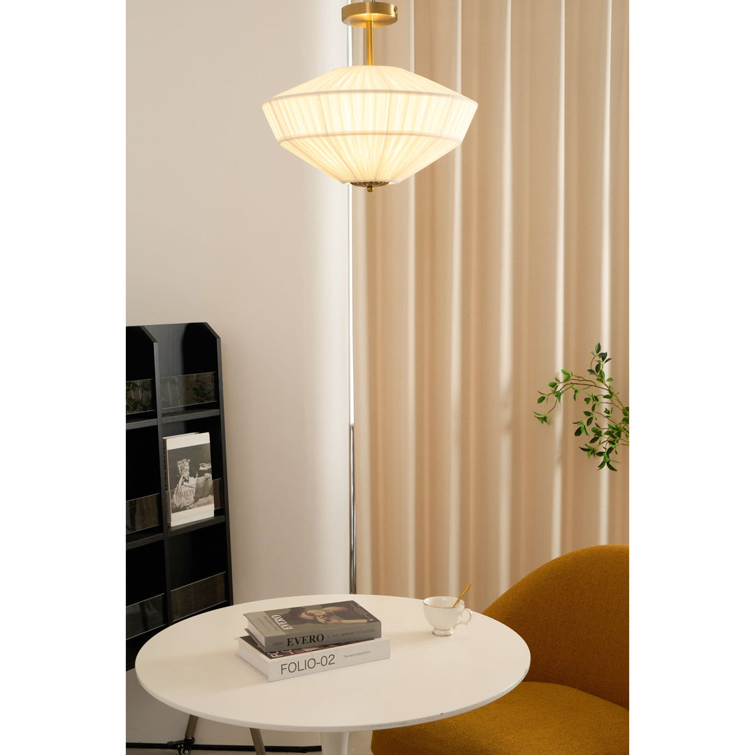 Casoreth Moderne Minimaliste Plissé Métal Tissu Suspension - Neutralighting