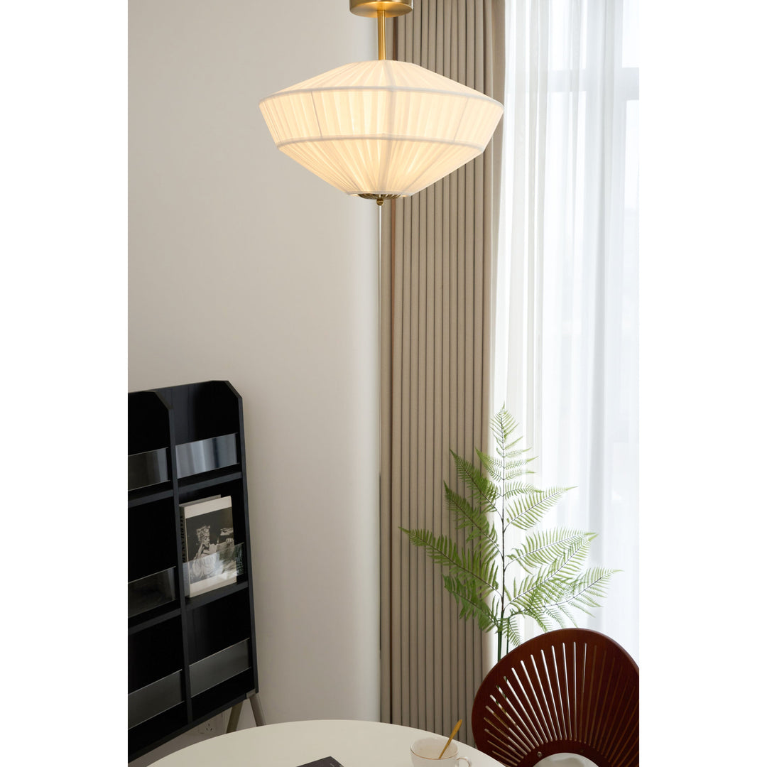 Casoreth Moderne Minimaliste Plissé Métal Tissu Suspension - Neutralighting