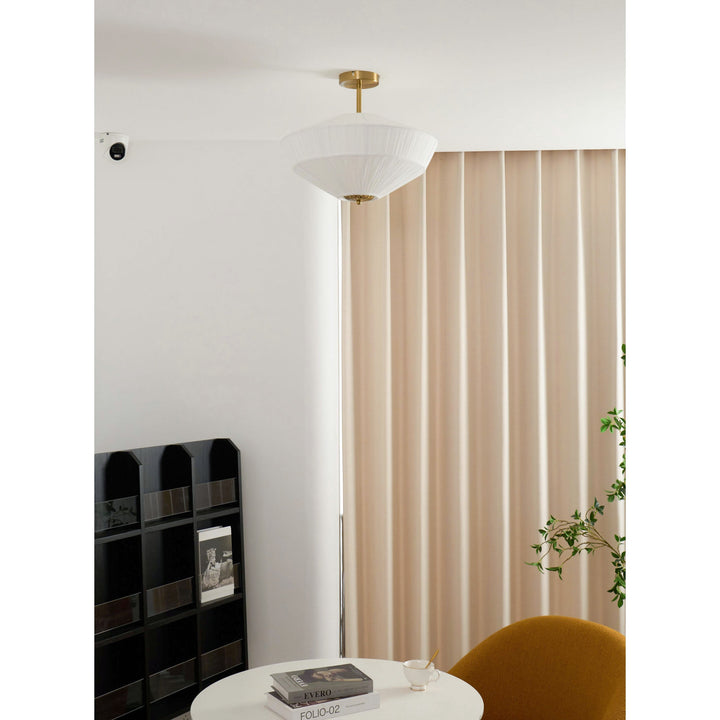 Casoreth Moderne Minimaliste Plissé Métal Tissu Suspension - Neutralighting