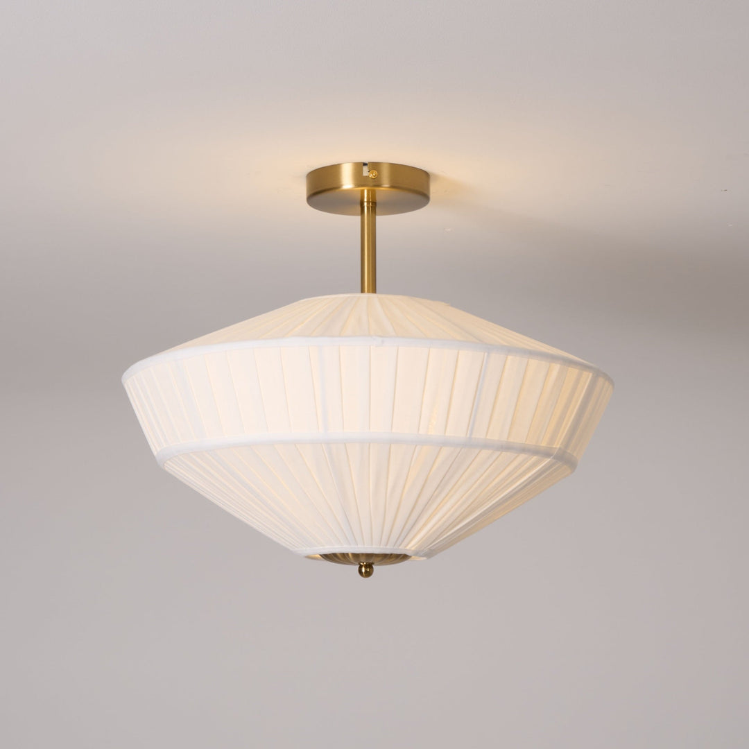 Casoreth Moderne Minimaliste Plissé Métal Tissu Suspension - Neutralighting