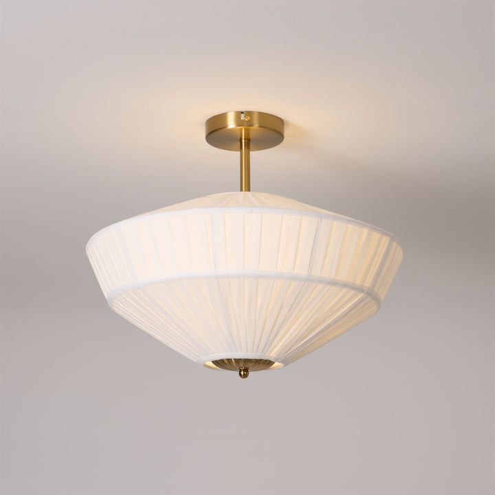 Casoreth Moderne Minimaliste Plissé Métal Tissu Suspension - Neutralighting