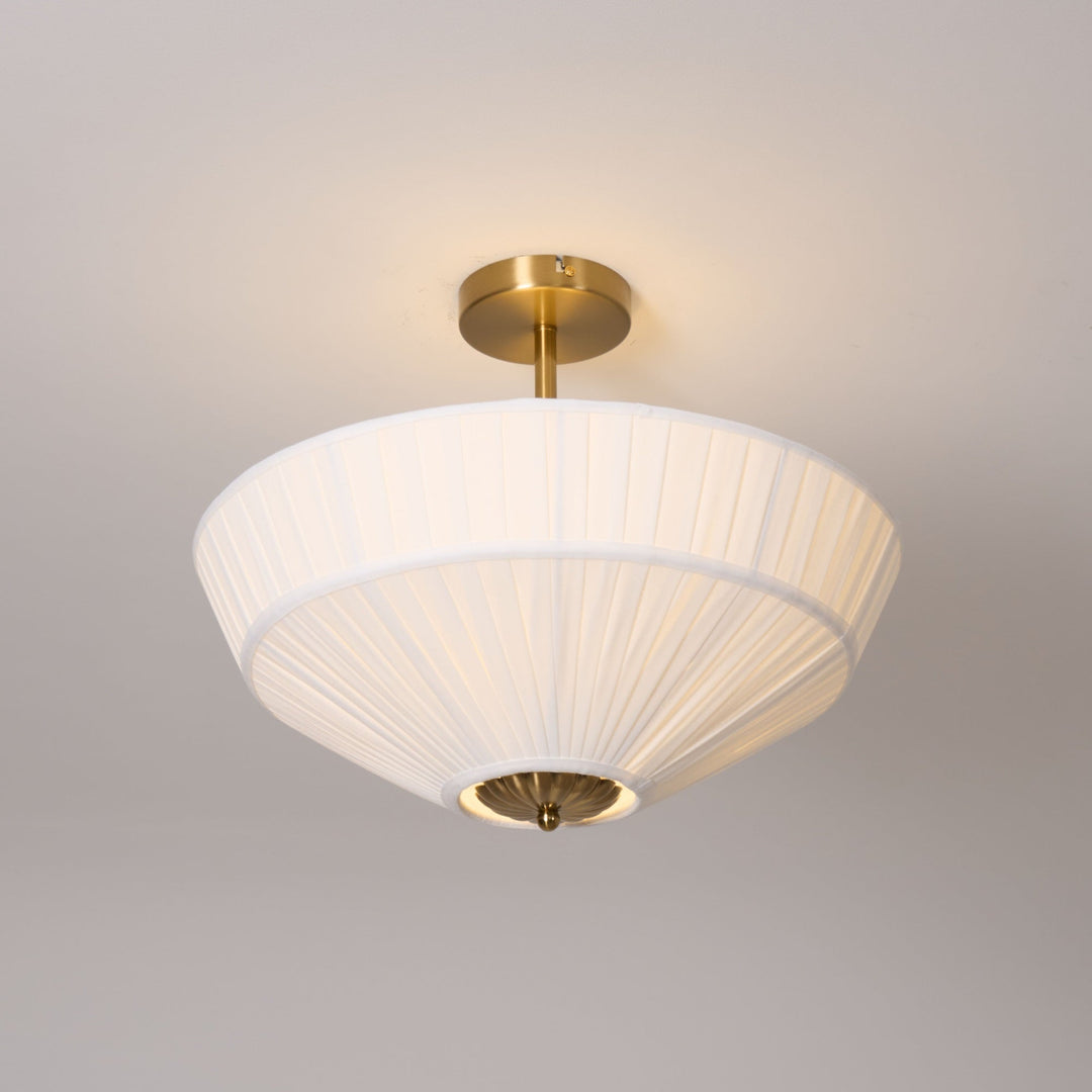 Casoreth Moderne Minimaliste Plissé Métal Tissu Suspension - Neutralighting