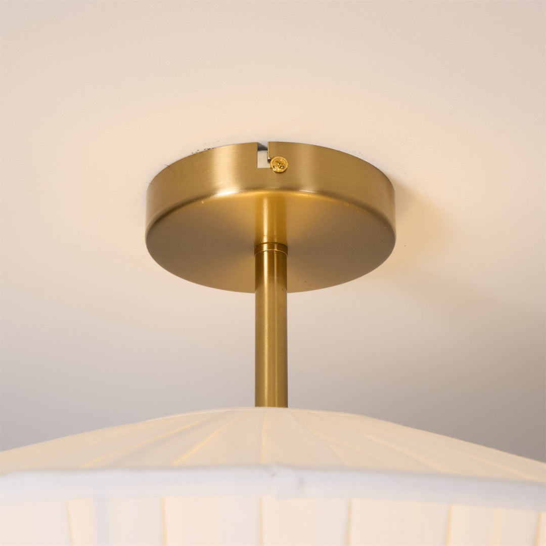 Casoreth Moderne Minimaliste Plissé Métal Tissu Suspension - Neutralighting