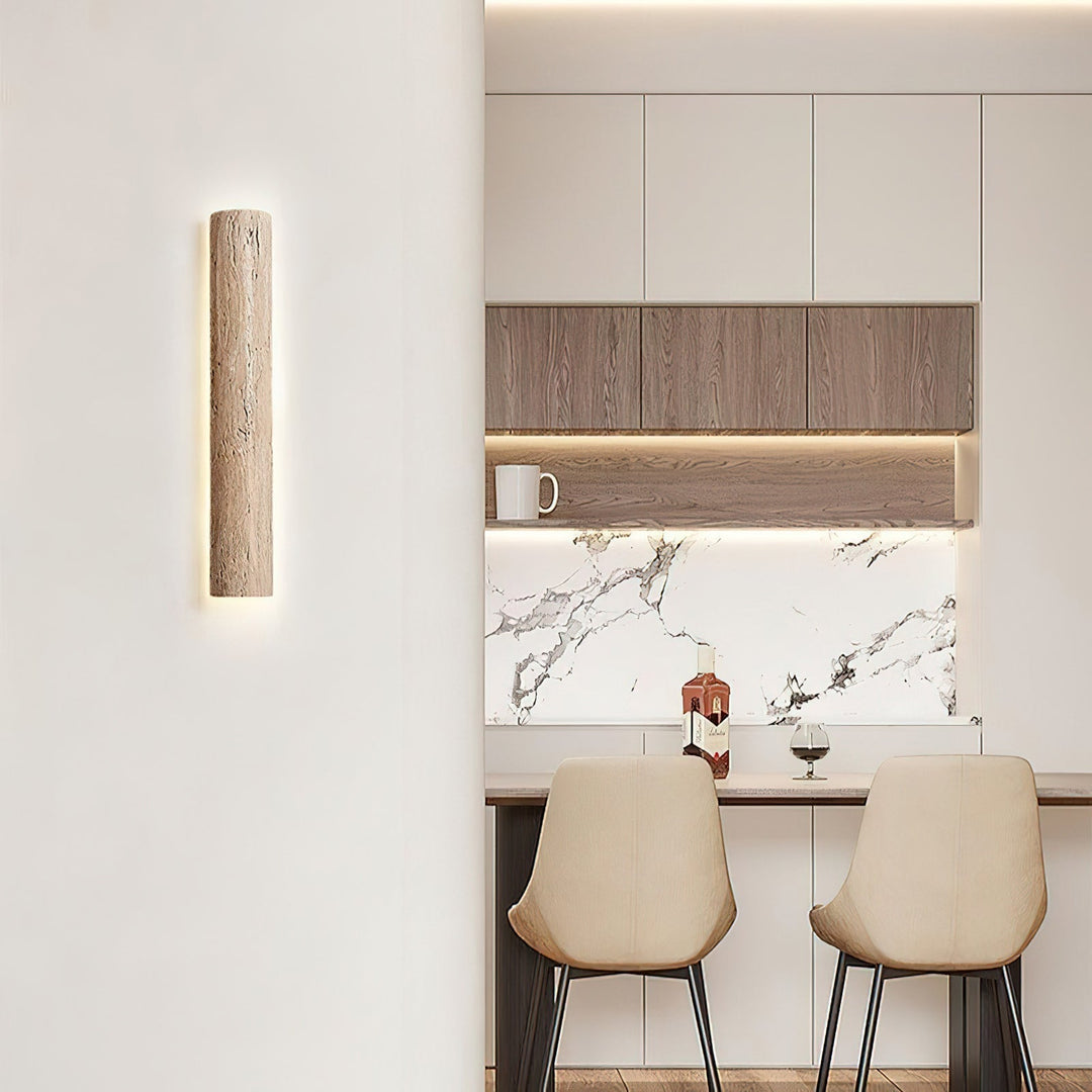 Zemara Moderne Minimaliste Lange Travertin Applique Murale - Neutralighting