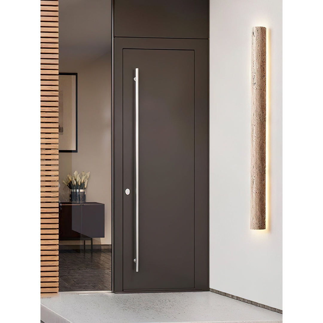 Zemara Moderne Minimaliste Lange Travertin Applique Murale - Neutralighting