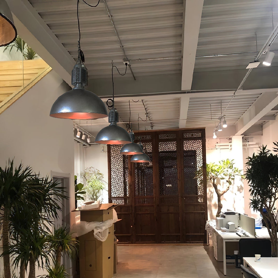 Ashaionis Ancien Industriel Métal Suspension - Neutralighting