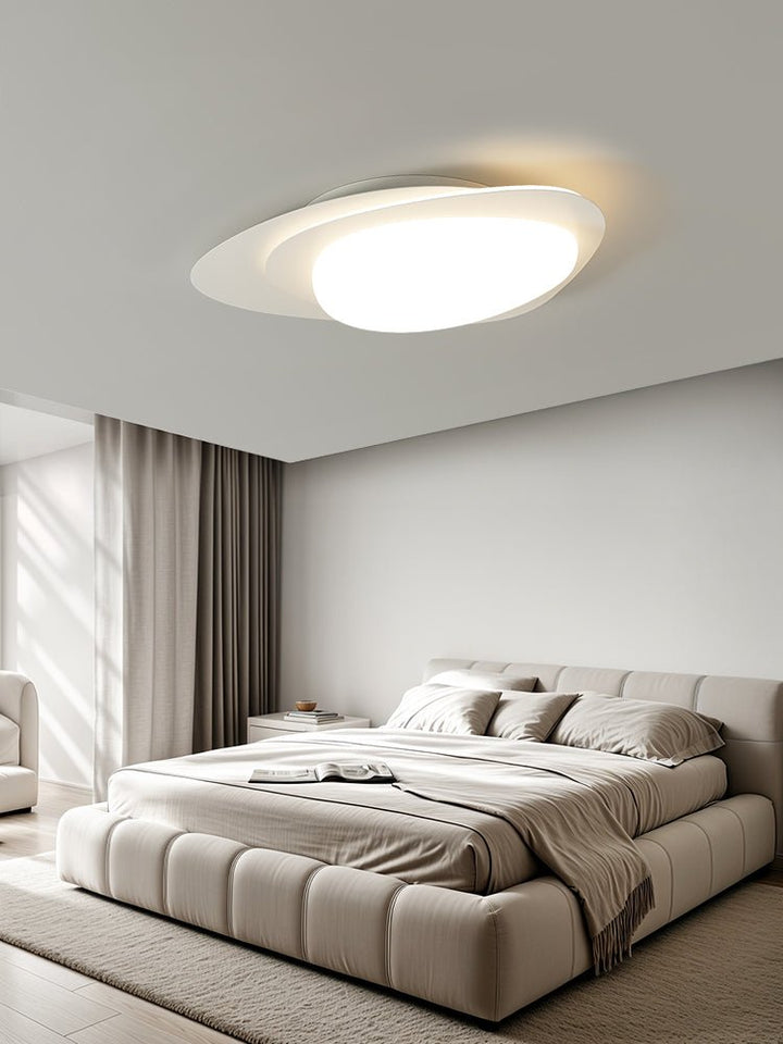 Solara Plafonnier Noyer Ovale Organique LED - Neutralighting