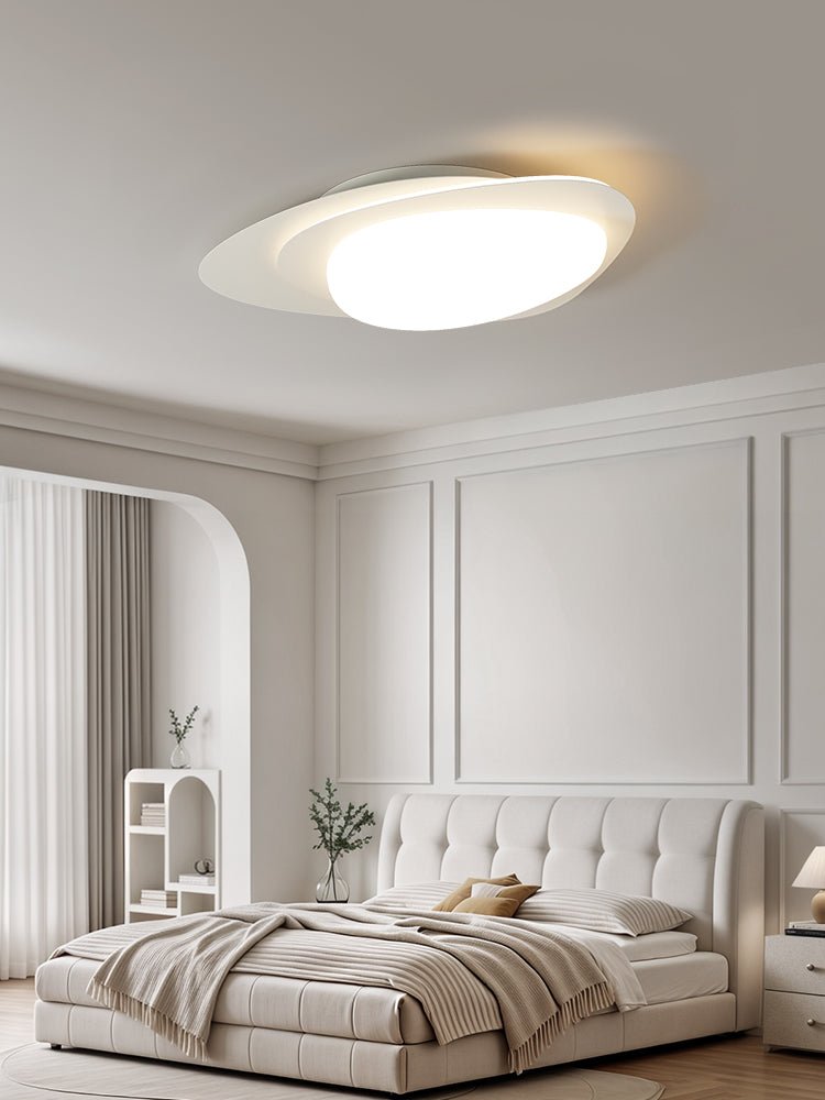 Solara Plafonnier Noyer Ovale Organique LED - Neutralighting