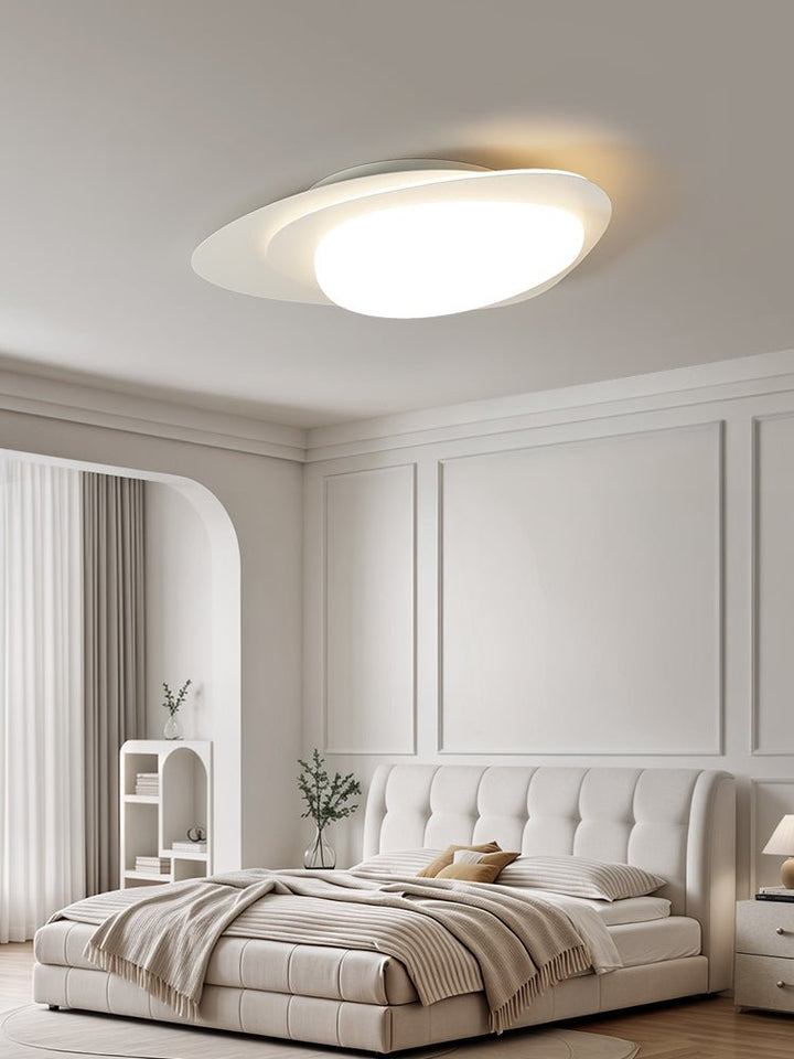 Solara Plafonnier Noyer Ovale Organique LED - Neutralighting