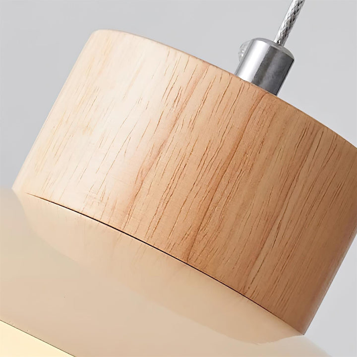 Suspension Bois PE Ombre Dôme Forme Minimaliste - Neutralighting