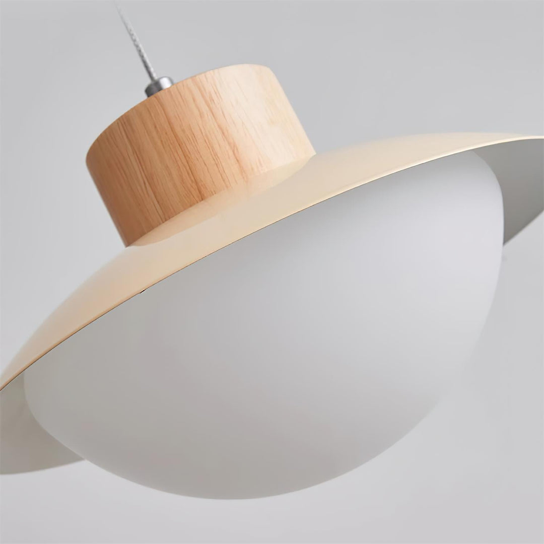 Suspension Bois PE Ombre Dôme Forme Minimaliste - Neutralighting