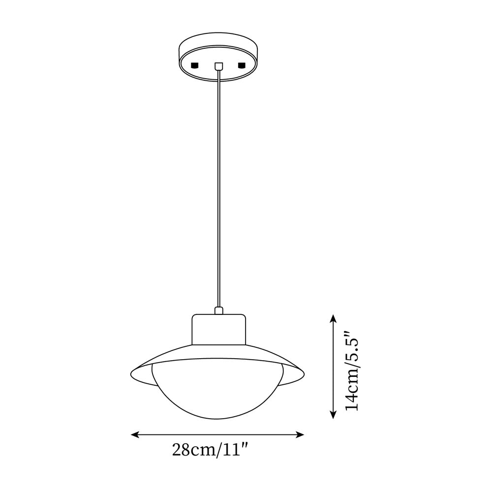 Suspension Bois PE Ombre Dôme Forme Minimaliste - Neutralighting
