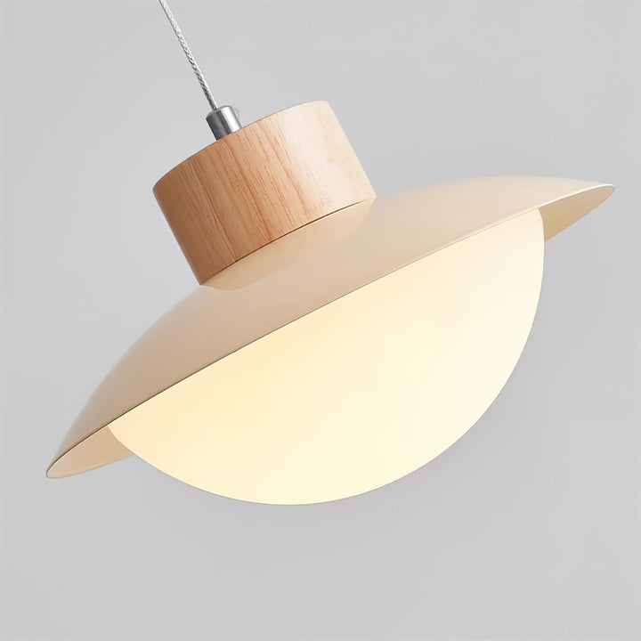 Suspension Bois PE Ombre Dôme Forme Minimaliste - Neutralighting