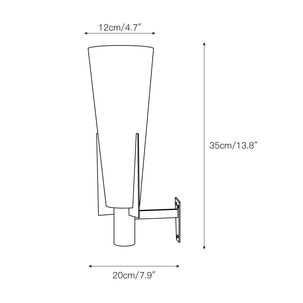 Vatalel Moderne Nordique Minimaliste Verre Applique Murale - Neutralighting