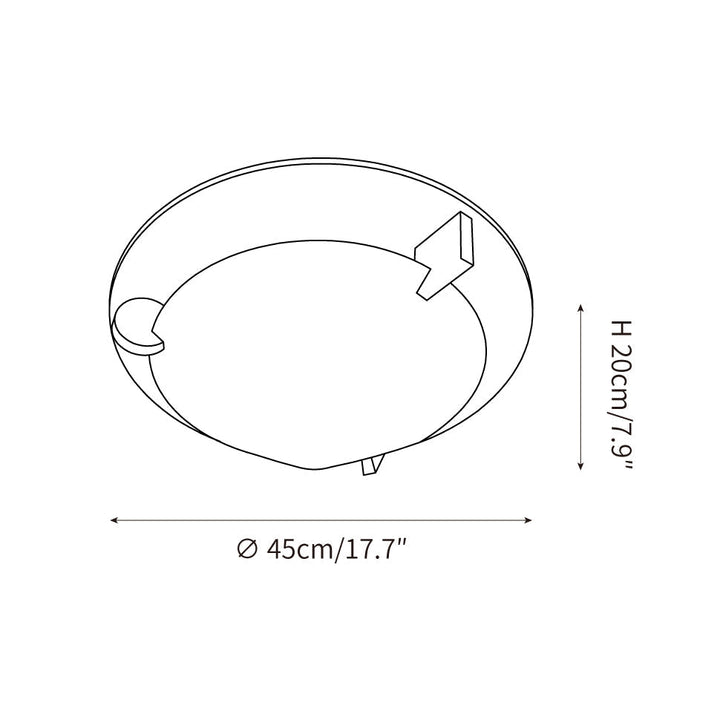 Stoja Lustre Plafonnier Blocs de Couleurs Géométriques Minimaliste - Neutralighting