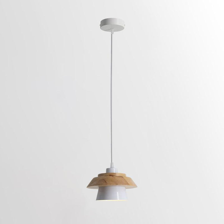Arisha Dôme Moderne LED Suspension Métal Bois Noir Blanc Gris Salon Chambre à Coucher - Neutralighting