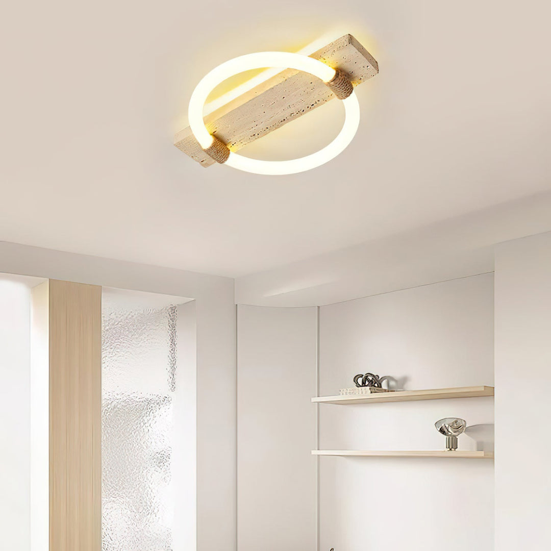 Elmaryra Applique Murale en Travertin Anneau - Neutralighting