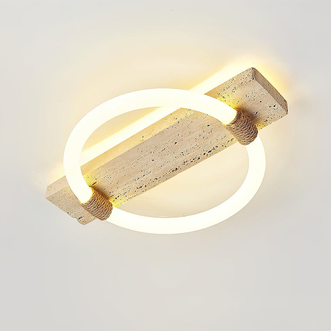 Elmaryra Applique Murale en Travertin Anneau - Neutralighting