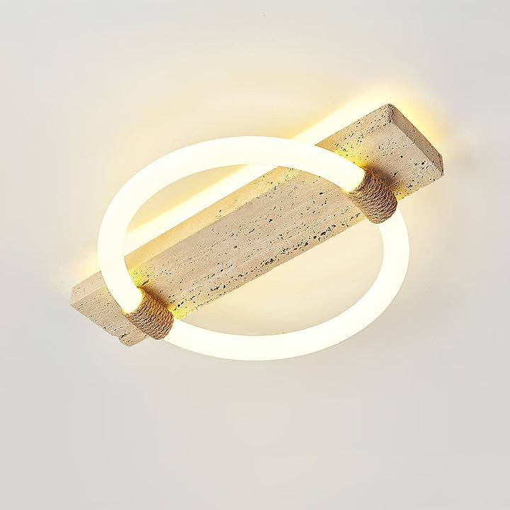 Elmaryra Applique Murale en Travertin Anneau - Neutralighting
