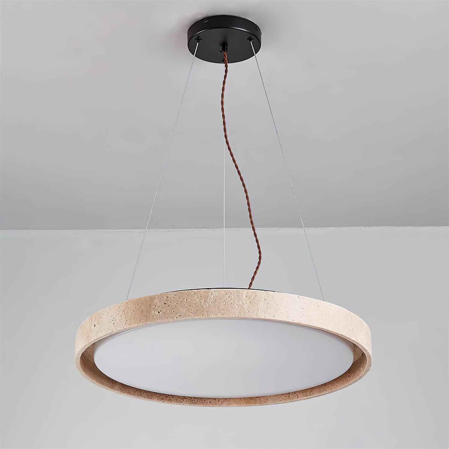 Tracy Lampe Pendante Minimaliste en Travertin - Neutralighting