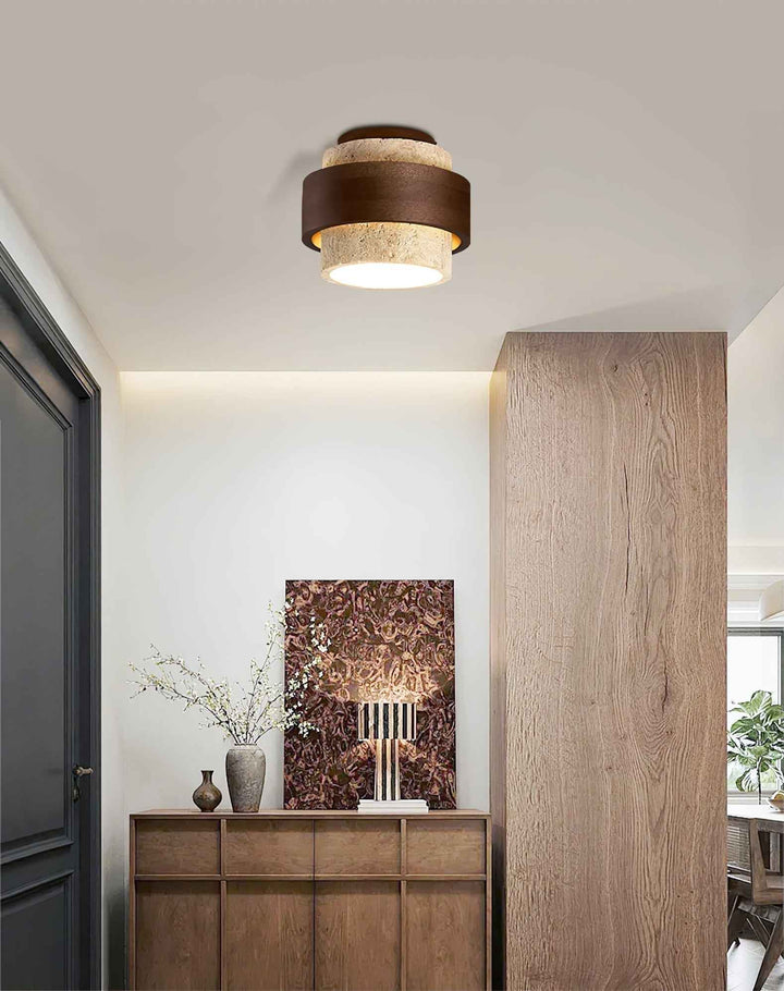 Plafonnier Eltalor en Bois – Éclairage Plafonnier Moderne