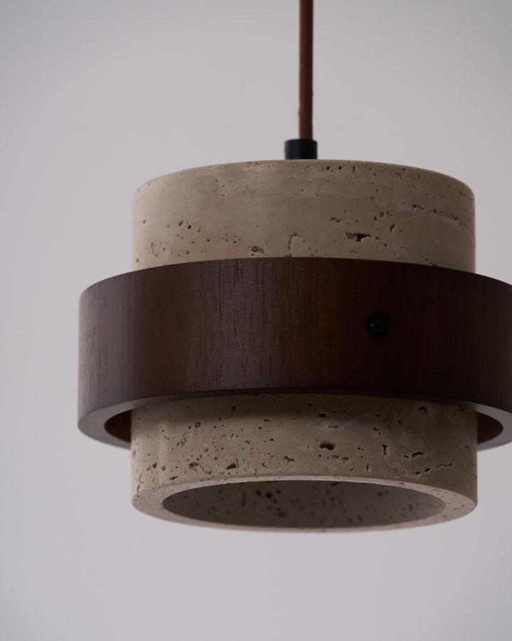 Cumirora Suspension Cylindre Superposé en Travertin - Neutralighting