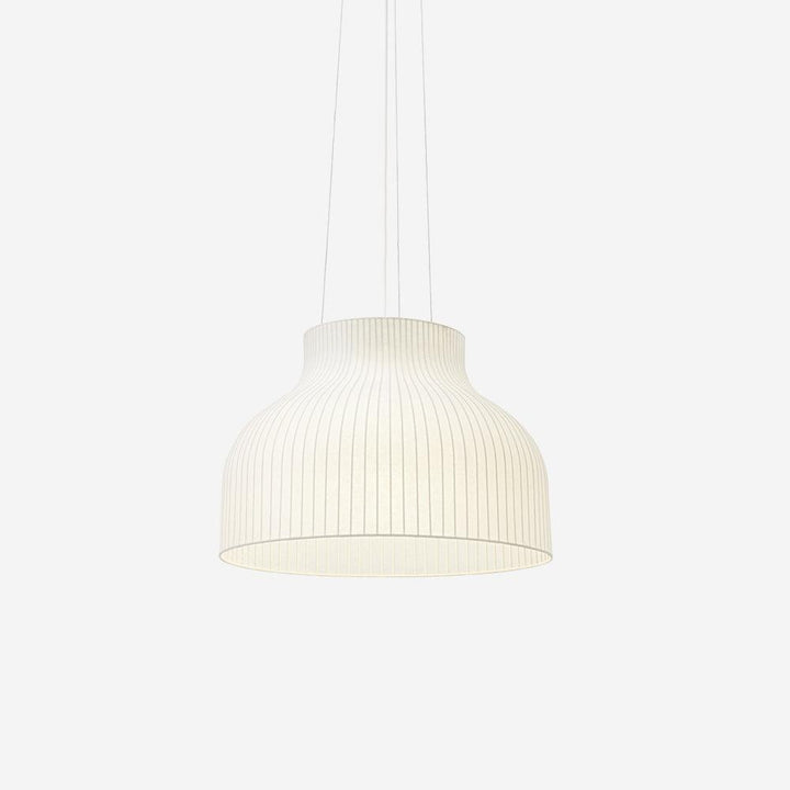 Lampe Pendante Abat-jour en Soie Pliée Courbée Moderne Minimaliste - Neutralighting