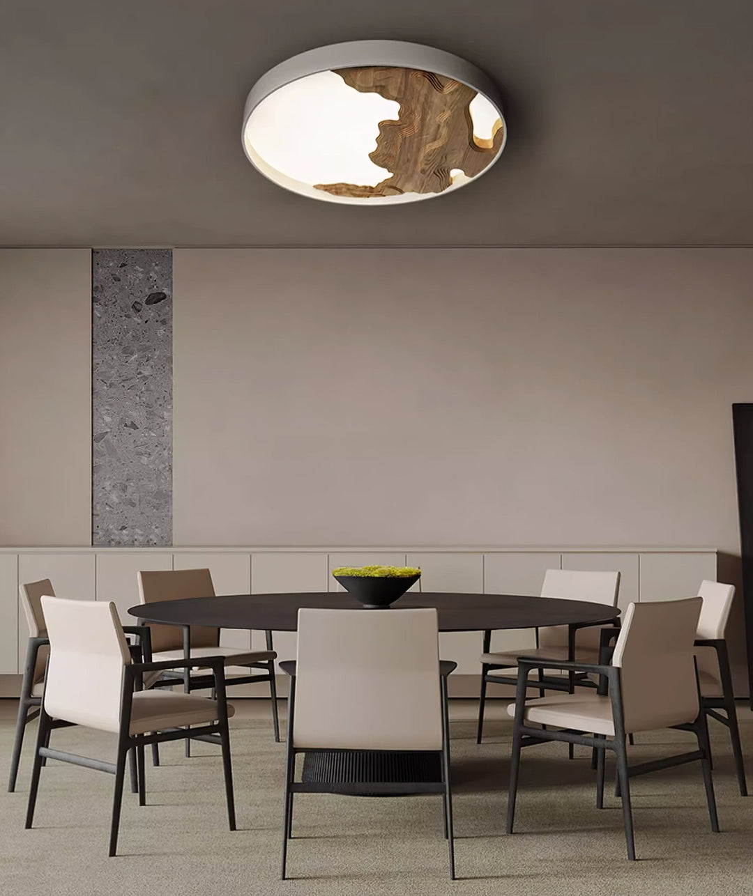 Lustra Plafonnier Bois Oriental Naturel - Neutralighting