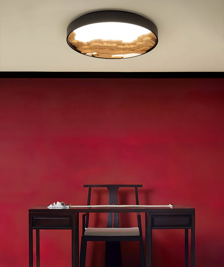 Lustra Plafonnier Bois Oriental Naturel - Neutralighting