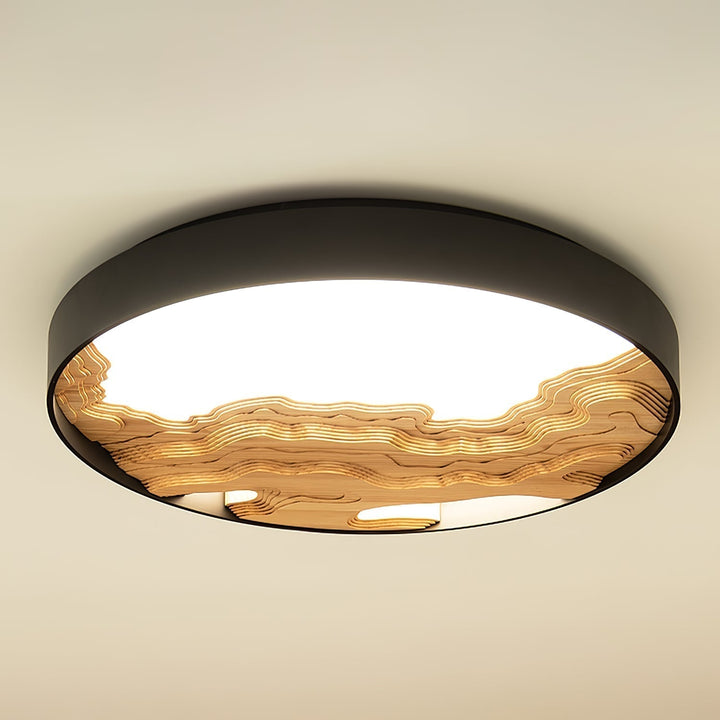 Lustra Plafonnier Bois Oriental Naturel - Neutralighting