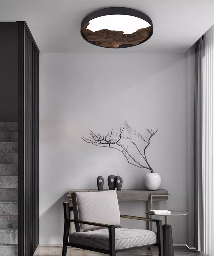 Lustra Plafonnier Bois Oriental Naturel - Neutralighting