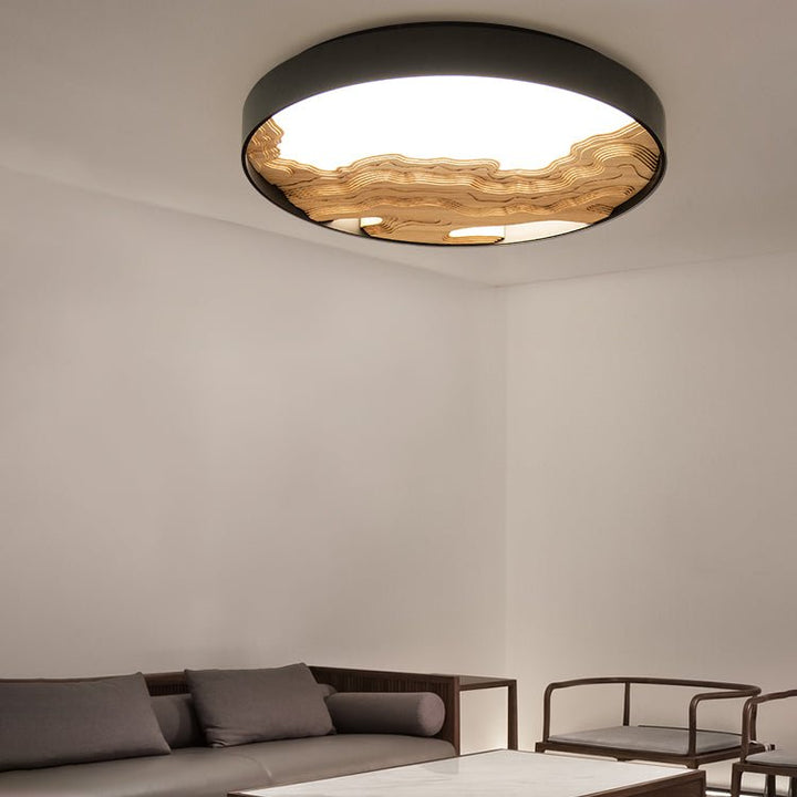Lustra Plafonnier Bois Oriental Naturel - Neutralighting