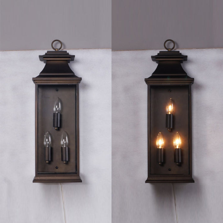 Esolarae Ancien Industriel Métal Verre Applique Murale - Neutralighting