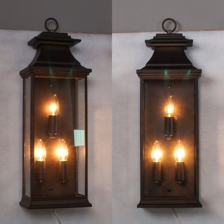 Esolarae Ancien Industriel Métal Verre Applique Murale - Neutralighting