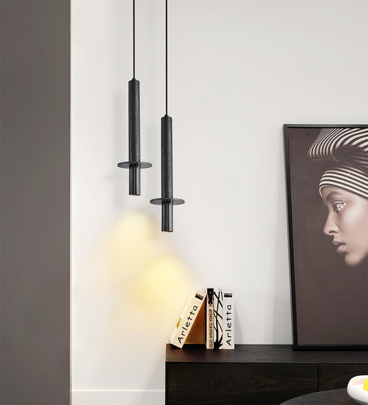 Avdoryra Suspension Double Cylindre en Travertin - Neutralighting