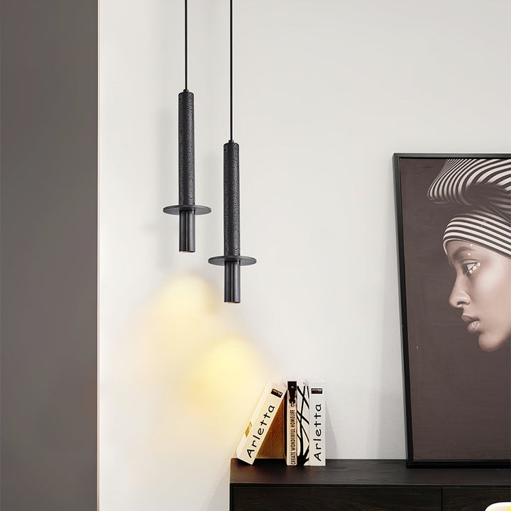 Avdoryra Suspension Double Cylindre en Travertin - Neutralighting