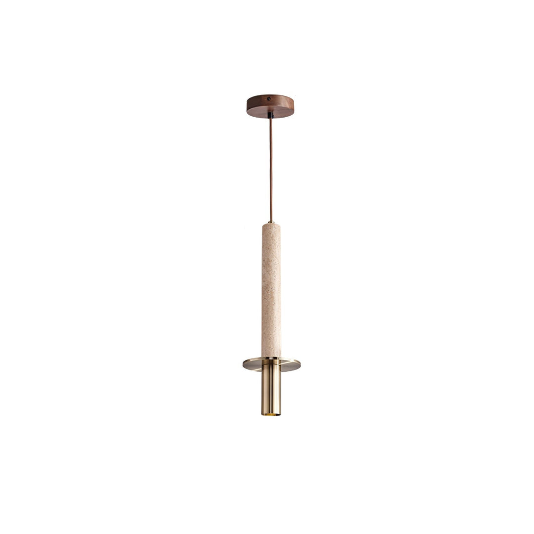 Avdoryra Suspension Double Cylindre en Travertin - Neutralighting
