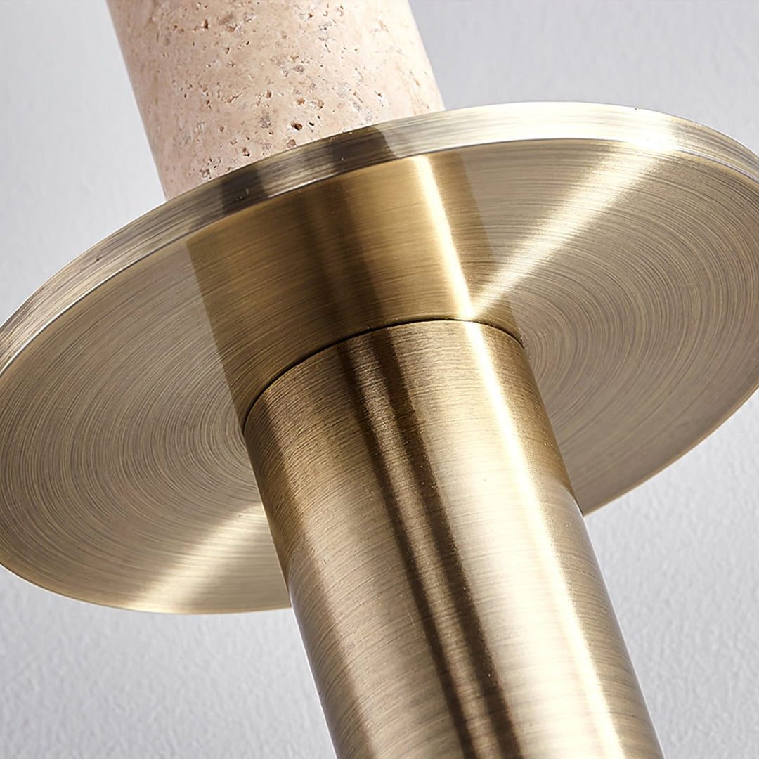 Avdoryra Suspension Double Cylindre en Travertin - Neutralighting
