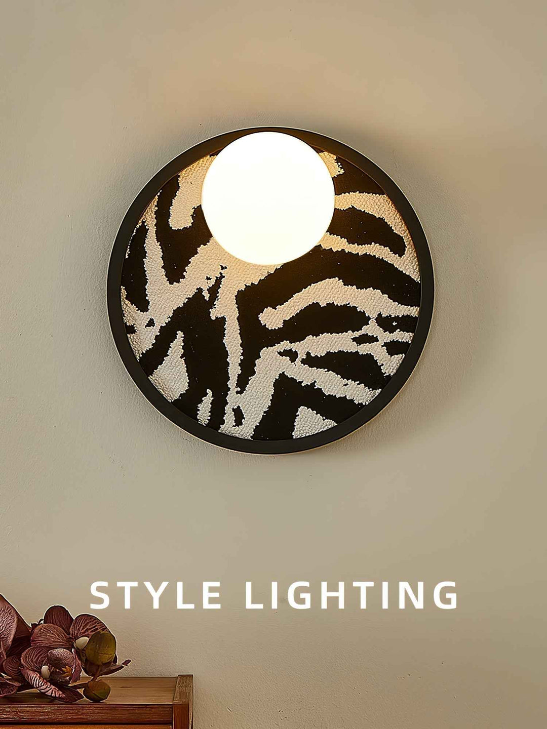 Sytala Verre 25cm Noir LED