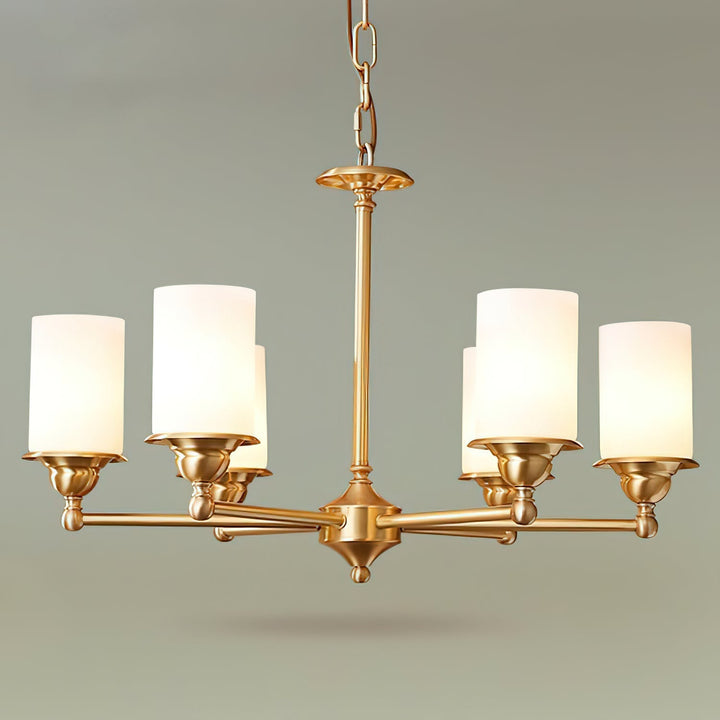 Idorara Postmodern Luxe Laiton Verre Lustre - Neutralighting