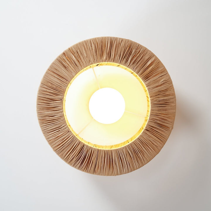 Ilthean Plafonnier artistique en paille naturelle - Neutralighting