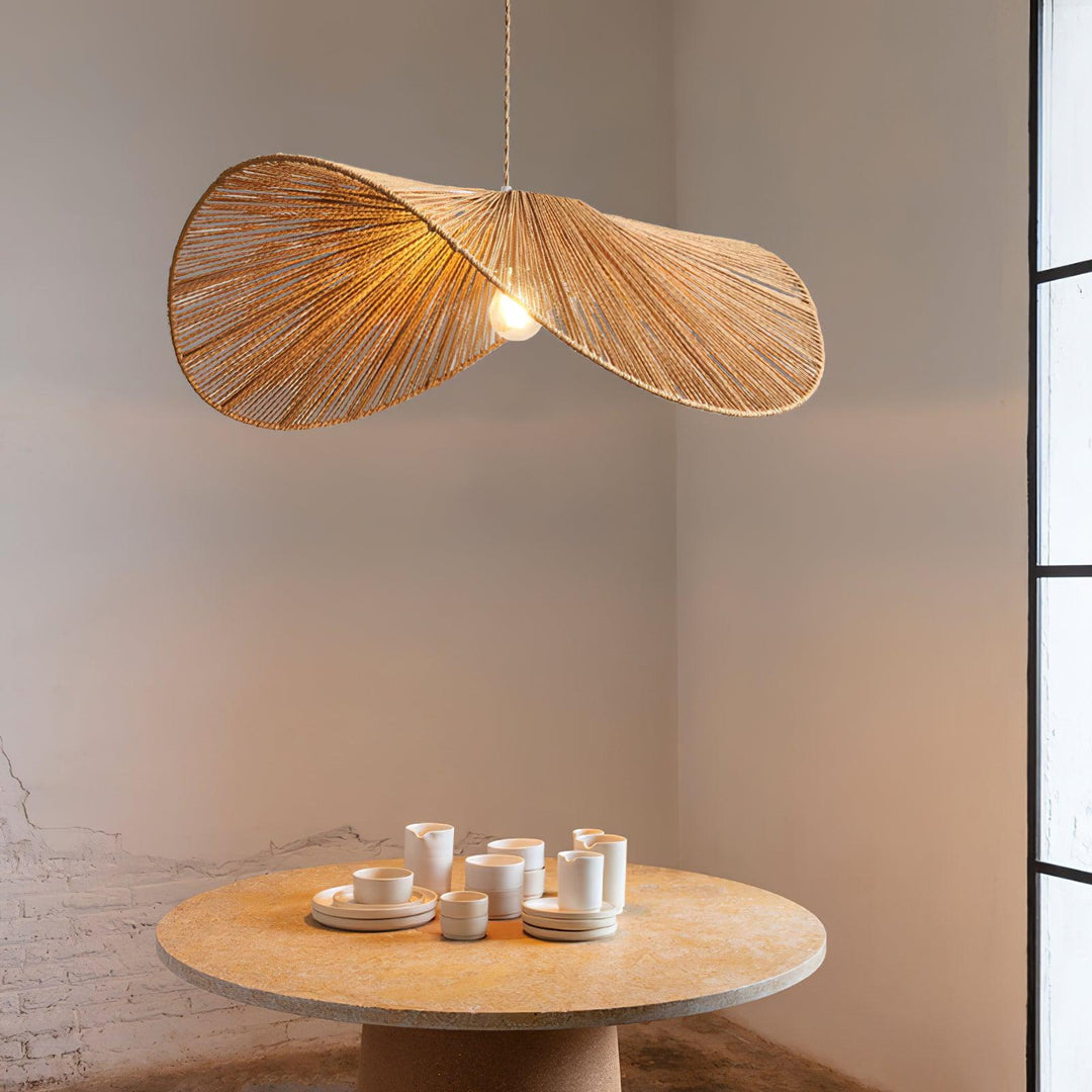 Solara Lampe Pendante Rattan Naturel Tissé à la Main - Neutralighting