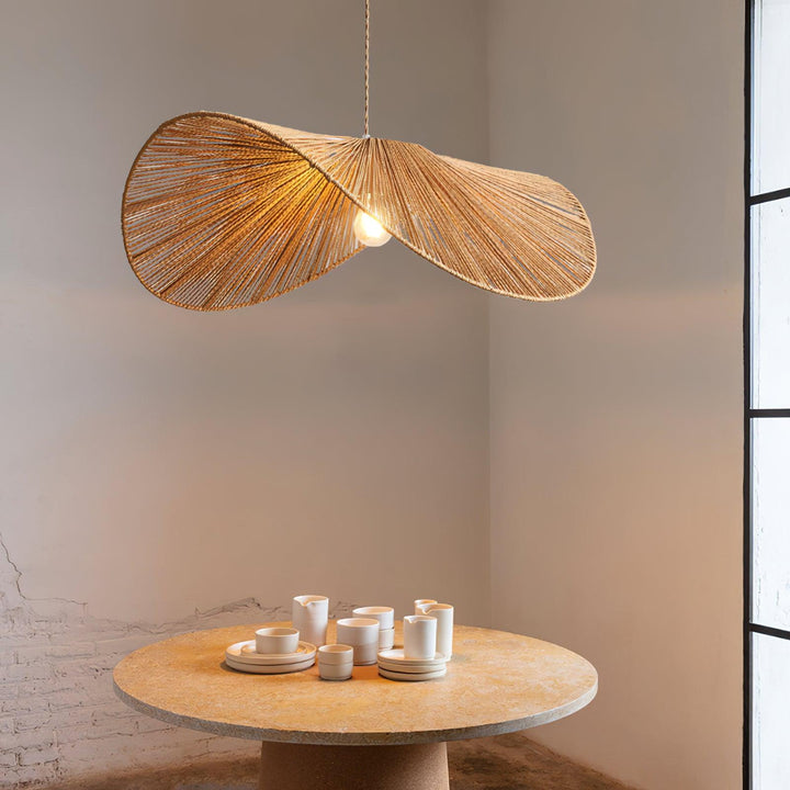 Solara Lampe Pendante Rattan Naturel Tissé à la Main - Neutralighting