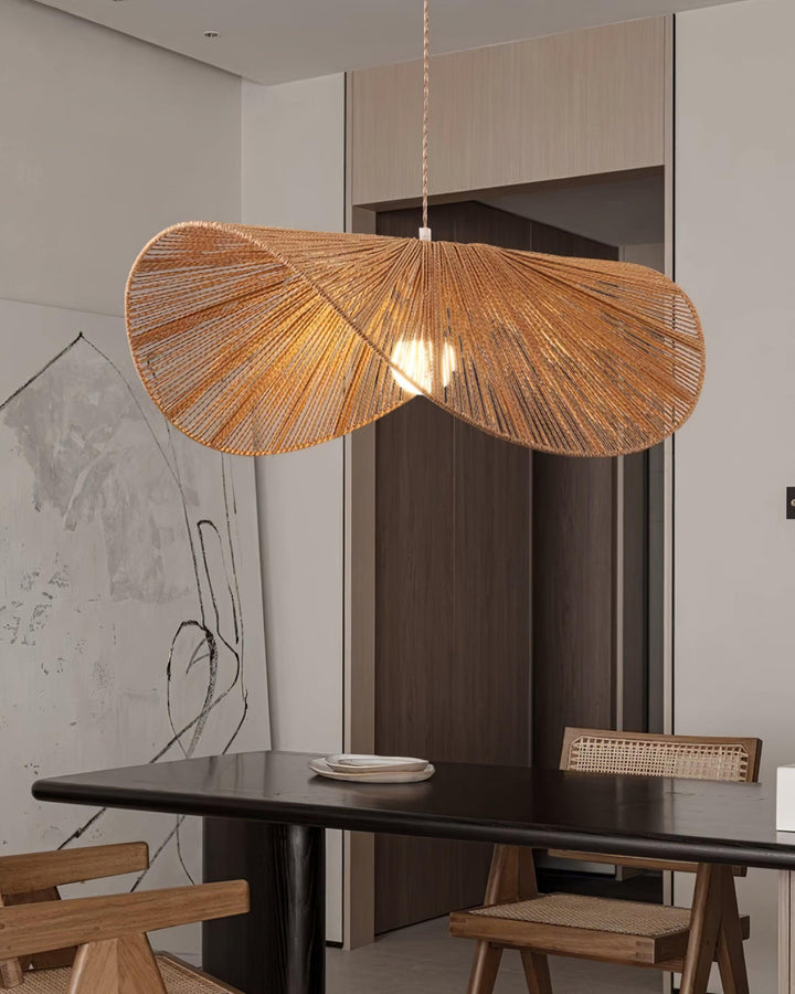Solara Lampe Pendante Rattan Naturel Tissé à la Main - Neutralighting