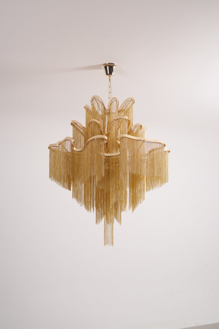 Lustra Suspension Lampe Chaîne en Nickel Coulant - Neutralighting