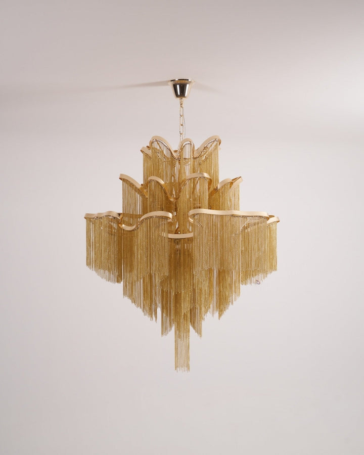 Lustra Suspension Lampe Chaîne en Nickel Coulant - Neutralighting