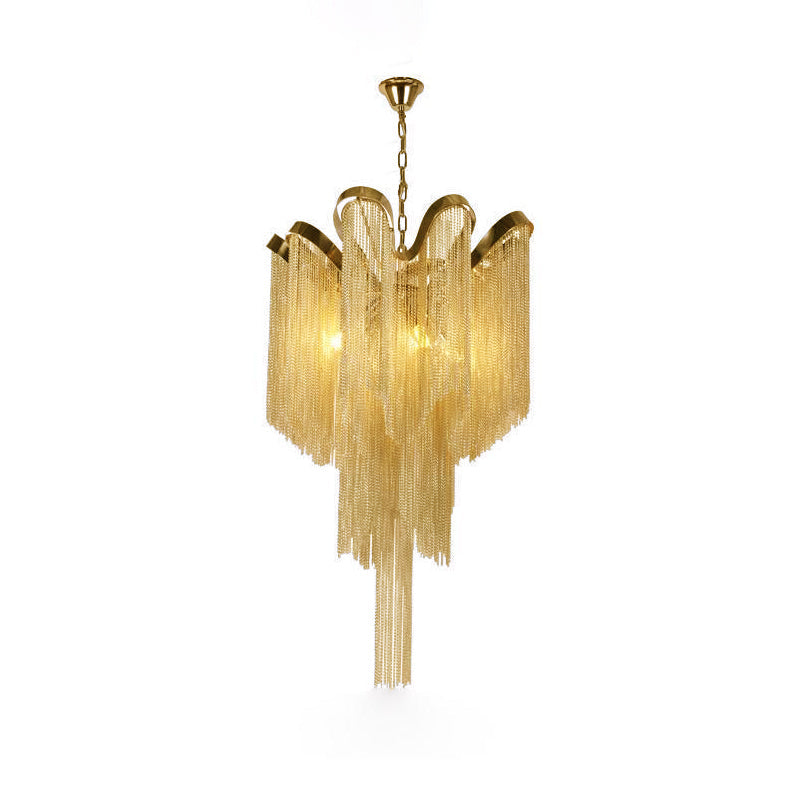 Lustra Suspension Lampe Chaîne en Nickel Coulant - Neutralighting